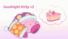 Goodnight Kirby Sleeping Kirby GIF