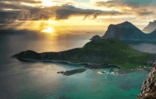 Ocean Island GIF - Ocean Island Mountain GIFs