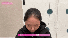 a girl with the name chika on the bottom