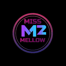 a mellow miss m2 logo is displayed on a green and purple background