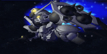 a cartoon drawing of a robot flying through the air