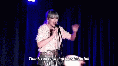 Taylor Swift Thanks GIF - Taylor Swift Thanks Thank You For Being Wonderful GIFs