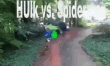 Hulk Vs Spiderman Edits GIF