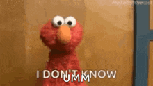 Elmo Dont Know GIF - Elmo Dont Know Shrug GIFs