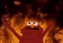 Elmo On Fire GIF - Elmo On Fire Lit GIFs