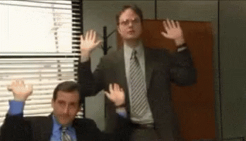 Party Hard Raise Hands GIF - Party Hard Raise Hands Office - Discover &  Share GIFs