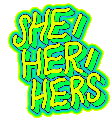 Meganmotown She Her Hers Sticker - Meganmotown She Her Hers Pronouns Stickers