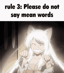 hanekawa monogatri rule3 no swearing mean words