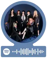 a spotify icon with a picture of a group of women