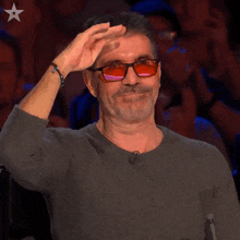 Salute Simon Cowell GIF - Salute Simon Cowell Britain'S Got Talent GIFs