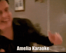 Amelia Watson Amelia Karaoke GIF - Amelia Watson Amelia Karaoke Karaoke GIFs