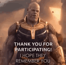 Thanos I Hope They Remember You GIF