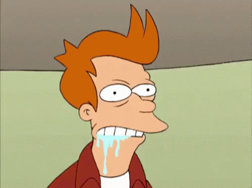 Frothy GIF - Futurama Philip J Fry Drool - Discover & Share GIFs