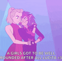 a girls got to be well rounded after all lucita < 3 cartoon