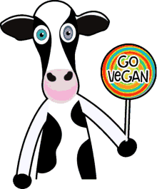happy cow vegan go vegan hypnotize vegetarian