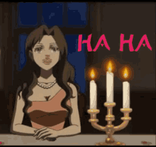 Laugh Candle GIF - Laugh Candle Date GIFs