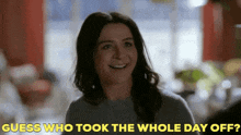 Greys Anatomy Amelia Shepherd GIF - Greys Anatomy Amelia Shepherd Guess Who Took The Whole Day Off GIFs