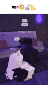 a screenshot of a video game with the words age on the top
