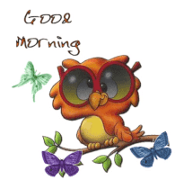 Good Morning Owl Sticker - Good Morning Owl Greetings Stickers