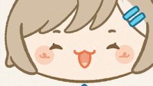 a cartoon drawing of a girl with licensed eggs written on the bottom right