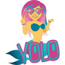 yolo mermaid life joypixels you only live once i regret nothing