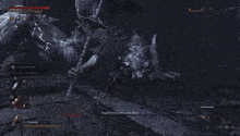 a screenshot of a video game with a flame coming out of the screen .