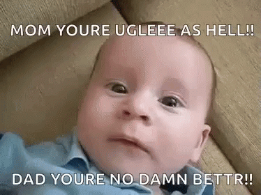 ugly crying baby gif