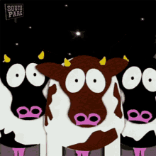 Shocked Cows GIF