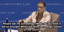 Ruth Bader Ginsburg Court GIF - Ruth Bader Ginsburg Court George Town Law GIFs