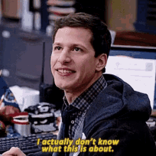 Andy Samberg I Actually Dont Know What This Is About GIF