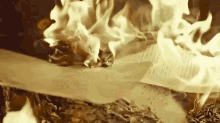 writing flames burning paper