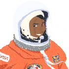 Mae Jemison Black Astronaut Sticker - Mae Jemison Black Astronaut Space Stickers