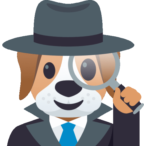 Detective Dog Sticker - Detective Dog Joypixels Stickers