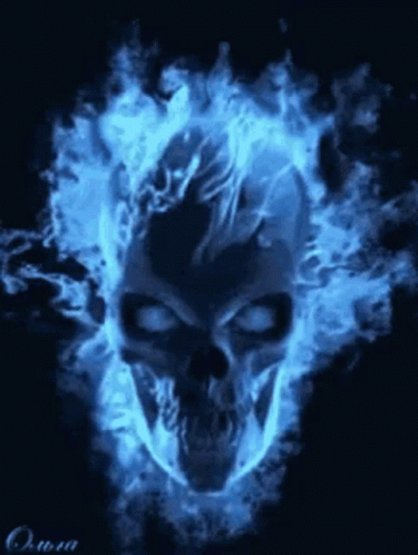Skull Flaming Skull GIF - Skull Flaming Skull Blue Skull - Tumuklas at