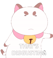 Thats Disgusting Puppycat Sticker - Thats Disgusting Puppycat Bee And Puppycat Stickers