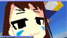 a screenshot of a video game shows a girl wearing sunglasses and tears