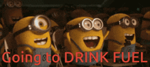 Minions Going To Drink Fuel GIF - Minions Going To Drink Fuel Drinking Fuel GIFs