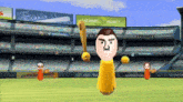 a baseball game is being played in a stadium sponsored by smash it