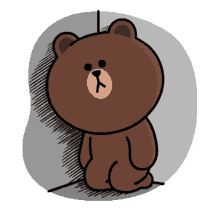 scared shivering so lonely brown bear mocha bear