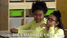 Shes Mad Late Yall GIF - Shes Mad Late Yall Lol GIFs