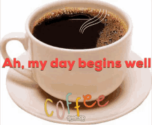Coffee Wake Up GIF - Coffee Wake Up My Day Begins Well GIFs