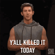 Yall Killed It Today Nick Jonas GIF - Yall Killed It Today Nick Jonas Saturday Night Live GIFs