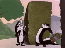 Looney Tunes Pepe Le Pew GIF - Looney Tunes Pepe Le Pew Hammer GIFs