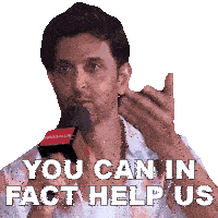 You Can In Fact Help Us Hrithik Roshan Sticker - You Can In Fact Help Us Hrithik Roshan Pinkvilla Stickers