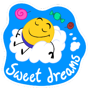 Good Night Sweet Dreams Sticker - Good Night Sweet Dreams Clouds Stickers