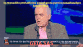 a cartoon of a man with the word geta sas on the bottom