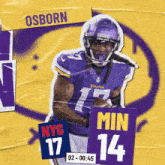Minnesota Vikings (14) Vs. New York Giants (17) Second Quarter GIF - Nfl National Football League Football League GIFs
