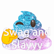 swag slay rainbow poop emoji