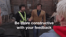 Be More Constructive With Your Feedback Flight Of The Concords GIF