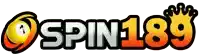 a logo for spin189 has a pool ball and a crown
